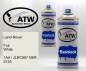 Preview: Land-Rover, Fuji White, 1AA / JLRC867 NER 2135: 400ml Sprühdose + 400ml Klarlack - Set, von ATW Autoteile West.